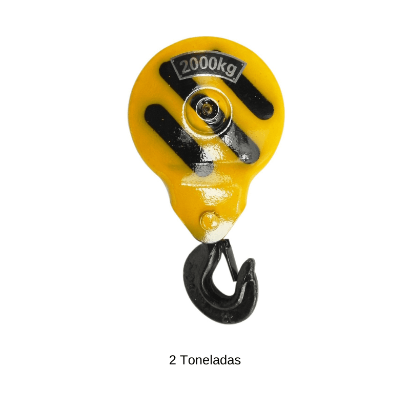 Gancho Moitão Capacidade 2 Toneladas e 1 Roldana