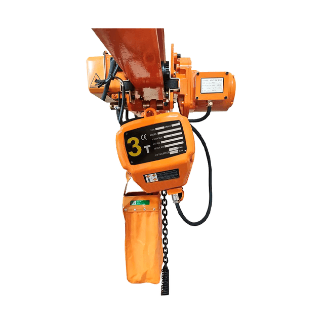 Talha Elétrica 3 Toneladas - 9m Corrente 220/380v c/ Troller